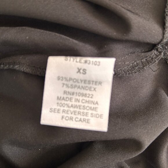 BNWOT Monarch Scrub Top in Black with Orange Detailing Size XS - Picture 9 of 10